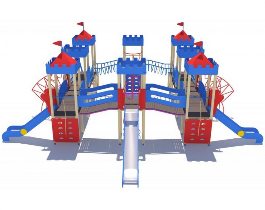 Детский игровой комплекс Сити с тремя горками